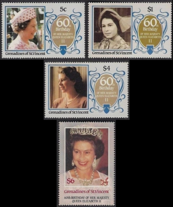 1986 60th Birthday of Queen Elizabeth II Stamps 1986 60th Birthday of Queen Elizabeth II Stamps